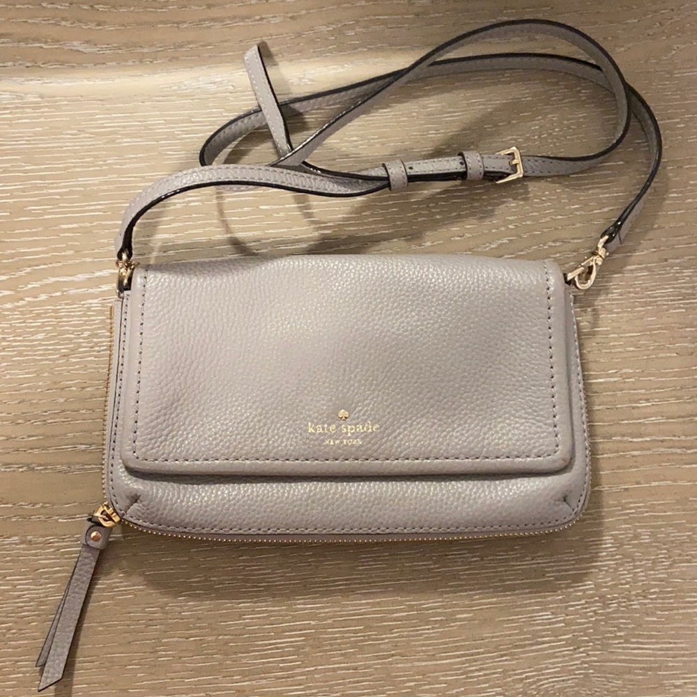 Kate Spade gray crossbody